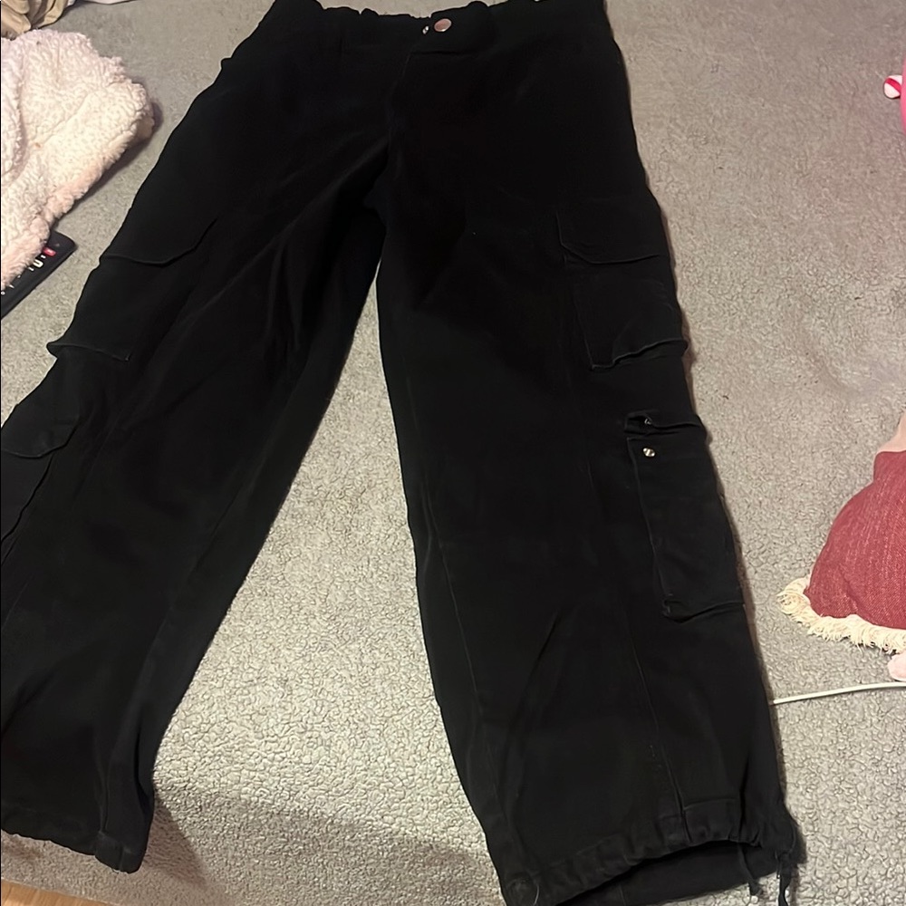 Refuge Black Relaxed Fit Trousers